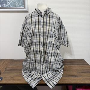 Merona XXL Men's Plaid Button-Up Shirt
